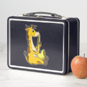 Giraffe bei Musik mit Saxophone.PNG Metall Brotdose (Beispiel)