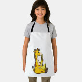 Giraffe bei Musik mit Saxophone.PNG Schürze (Insitu)