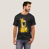 Giraffe bei Musik mit Saxophone.PNG T-Shirt (Vorne ganz)