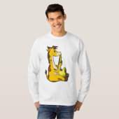 Giraffe bei Musik mit Saxophone.PNG T-Shirt (Vorne ganz)