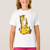 Giraffe bei Musik mit Saxophone.PNG T-Shirt (Vorderseite)