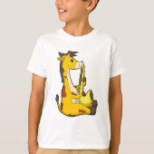 Giraffe bei Musik mit Saxophone.PNG T-Shirt (Vorderseite)