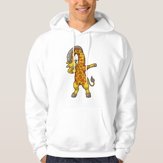 Giraffe beim Hip Hop Dance Dab Hoodie (Vorderseite)