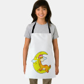 Giraffe beim Schlafen mit dem Mond Schürze (Insitu)