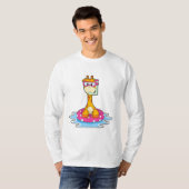 Giraffe beim Schnorcheln T-Shirt (Vorne ganz)