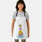 Giraffe beim Schwimmen mit Swim-Ring Schürze (Insitu)