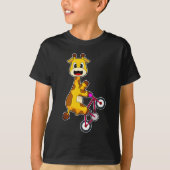 Giraffe Bicycle T-Shirt (Vorderseite)