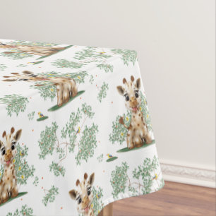 Giraffe Bird Safari Babydusche Tischdecke