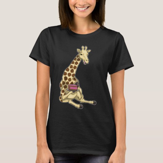 Giraffe Birthday Cake T-Shirt (Vorderseite)