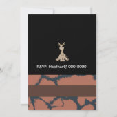 Giraffe Birthday Einladung (Rückseite)