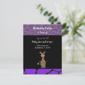 Giraffe Birthday Einladung (Stehend Vorderseite)
