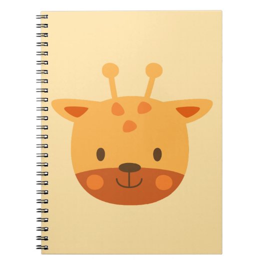 Giraffe Birthday Kids Art Notizblock (Vorderseite)