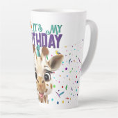 Giraffe Birthday Milchtasse (Rechte Ecke)