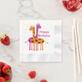 Giraffe Birthday Napkins Serviette (Beispiel)