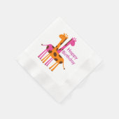 Giraffe Birthday Napkins Serviette (Ecke)