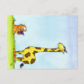 GIRAFFE BIRTHDAY Postkarte von Nicole Janes (Vorderseite)