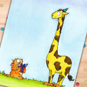 GIRAFFE BIRTHDAY Postkarte von Nicole Janes
