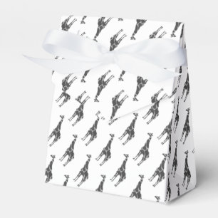 Giraffe Black und Gray Silhoutte Geschenkschachtel