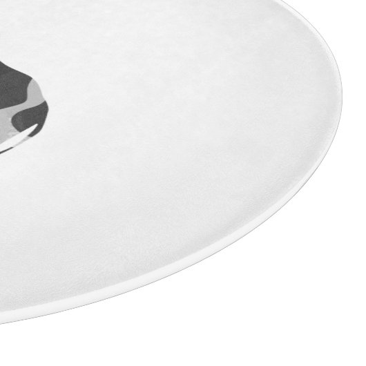 Giraffe Black und Gray Silhoutte Schneidebrett (Ecke)