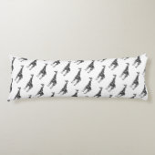 Giraffe Black und Gray Silhoutte Seitenschläferkissen (Vorderseite)
