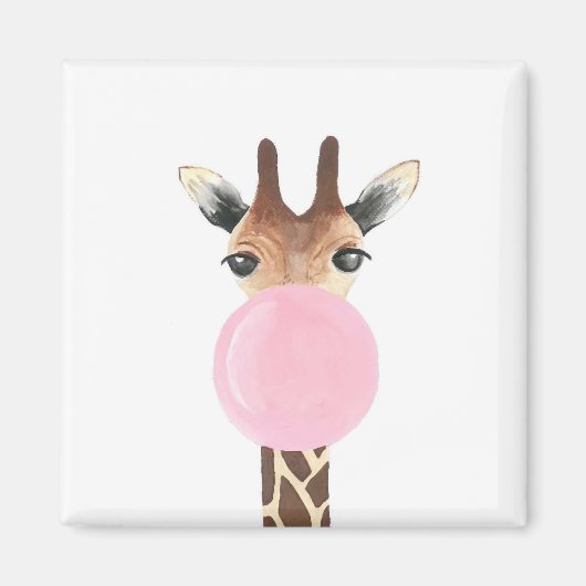 Giraffe blasen magnet (Vorne)