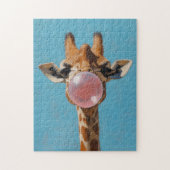 Giraffe Blasen Pink Bubblegum Bubble Puzzle (Vertikal)