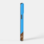 Giraffe Blowe Gum Bubble iPhone 15 Hülle (Rechte Seite)