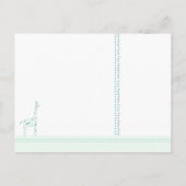 Giraffe Blue It a Boy Ankündigung (Rückseite)