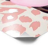 Giraffe blühende Gummi mit Hintergrund für Tierabd Fotodruck (Ecke)