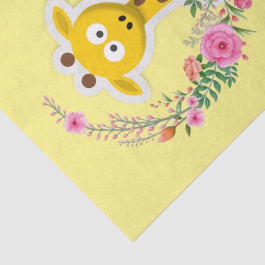 Giraffe-Blumenzwirn Seidenpapier (Ausschnitt)