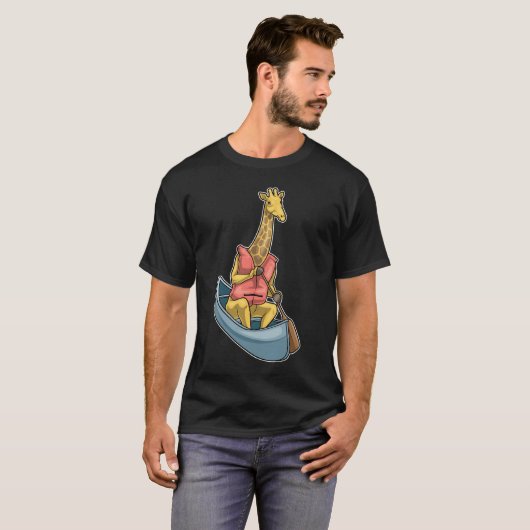 Giraffe Boat Paddle T-Shirt (Vorne ganz)