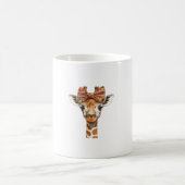 Giraffe Boho Wildblume Coquette Bow Mama Mütter D Kaffeetasse (Mittel)