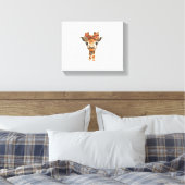 Giraffe Boho Wildblume Coquette Bow Mama Mütter D Leinwanddruck (Insitu (Schlafzimmer))