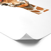 Giraffe Boho Wildblume Coquette Bow Mama Mütter D Poster (Ecke)