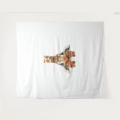 Giraffe Boho Wildblume Coquette Bow Mama Mütter D Wandteppich (Vorderseite (Horizontal))