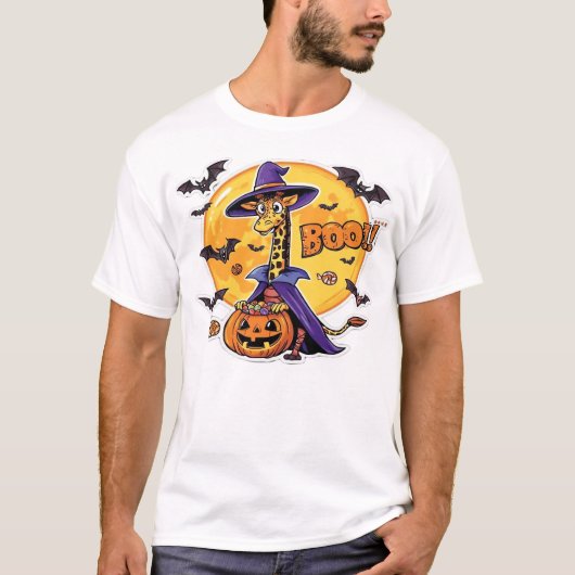 Giraffe Boo Halloween Classic T-Shirt_7 T-Shirt (Vorderseite)