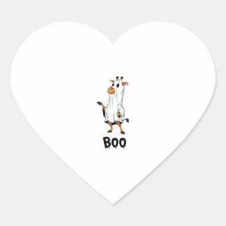 Giraffe Boo Halloween Klassik T-Shirt_12 Herz-Aufkleber