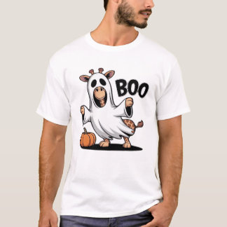 Giraffe Boo Halloween Klassik T-Shirt_2 T-Shirt