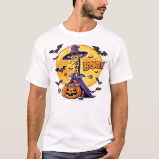 Giraffe Boo Halloween Klassik T-Shirt_7 T-Shirt