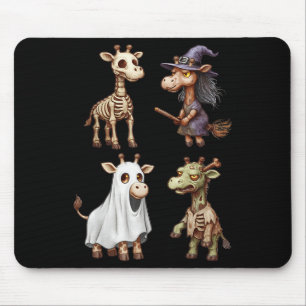 Giraffe Boo Zombie Hexenkostüm Frauen Mousepad