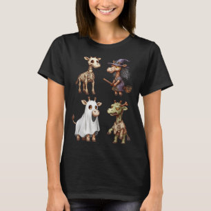 Giraffe Boo Zombie Hexenkostüm Frauen T-Shirt