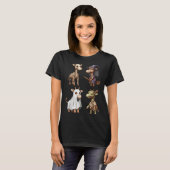 Giraffe Boo Zombie Hexenkostüm Frauen T-Shirt (Vorne ganz)