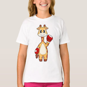 Giraffe Boxer Boxhandschuhe Boxen T-Shirt