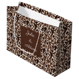 Giraffe Braun Geschenktasche Große Geschenktüte