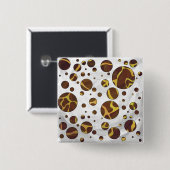 Giraffe, braun und gelb button (Vorne & Hinten)