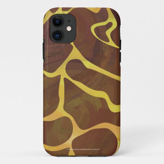 Giraffe, braun und gelb Case-Mate iPhone hülle (Rückseite)