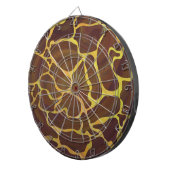 Giraffe, braun und gelb dartscheibe (Vorderseite rechts)