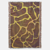Giraffe, braun und gelb decke (Vorderseite Vertikal)