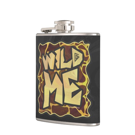 Giraffe, braun und gelb flachmann (Links)