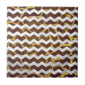 Giraffe, braun und gelb fliese (Vorderseite)